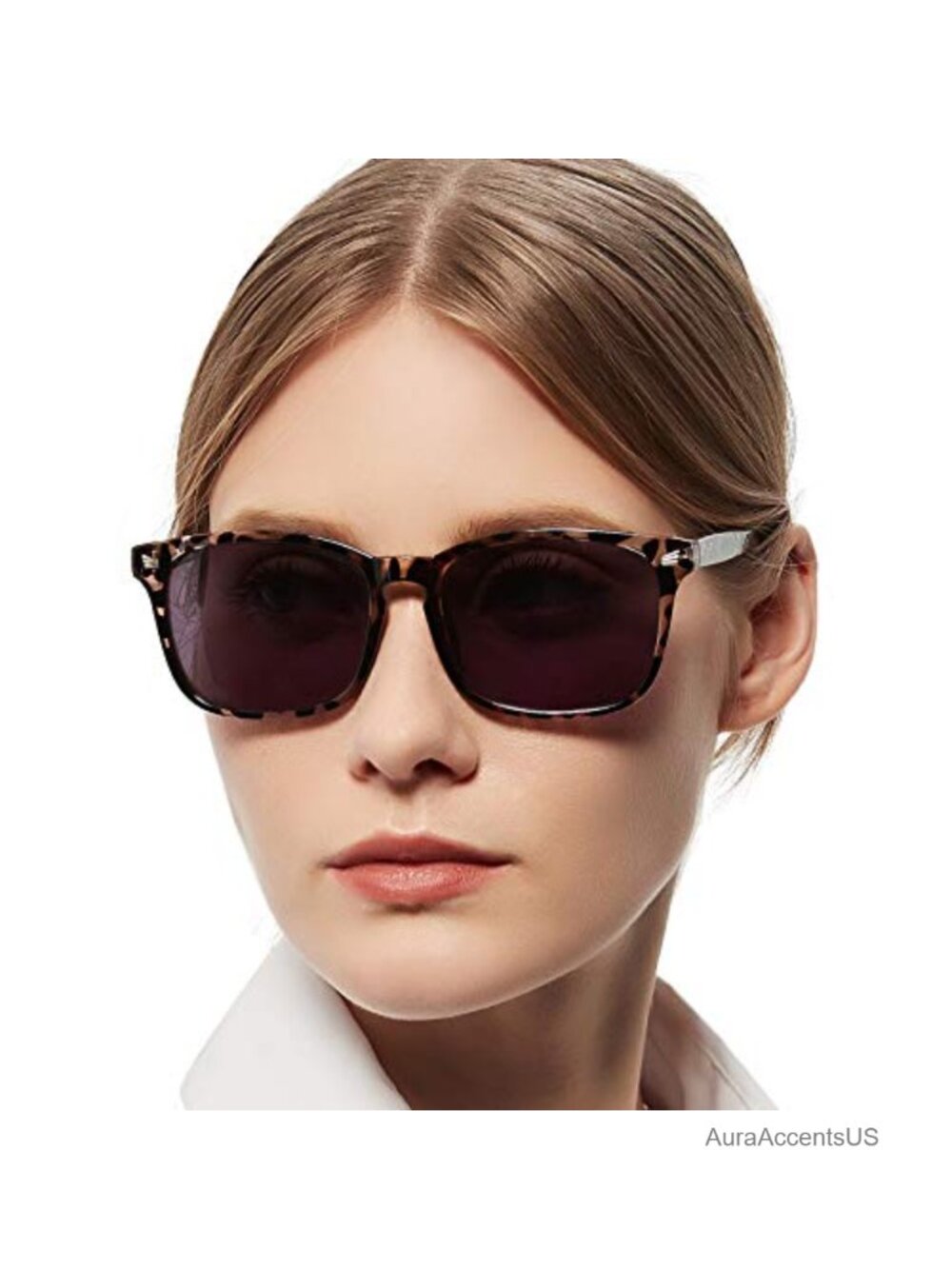 Reader Sunglasses for Women Square Large Frame UV400 Blue Light Blocking